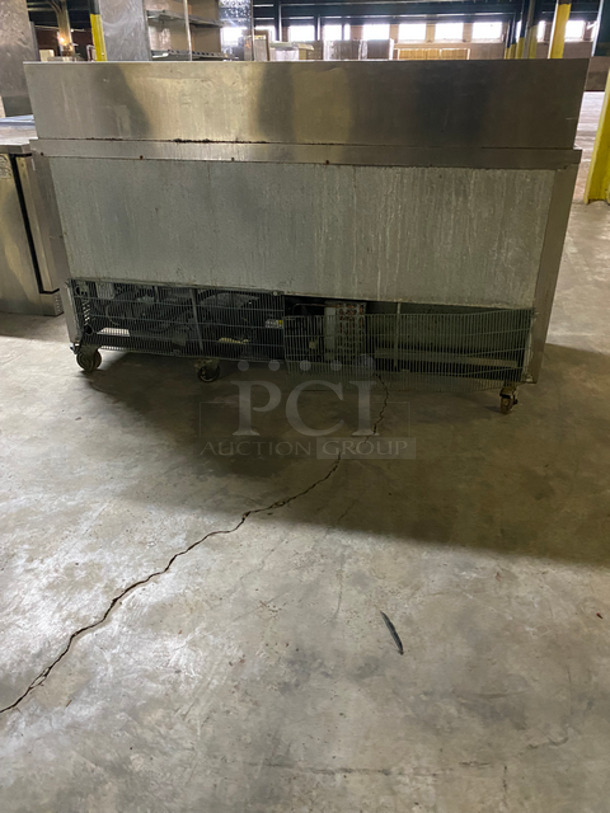 Leader Commercial Refrigerated Sandwich Prep Table! With 3 Door Underneath Storage Space! All Stainless Steel! On Casters! Model: ESLM72S/C SN: NP06S0302 115V 60HZ 1 Phase - Image 4 of 9