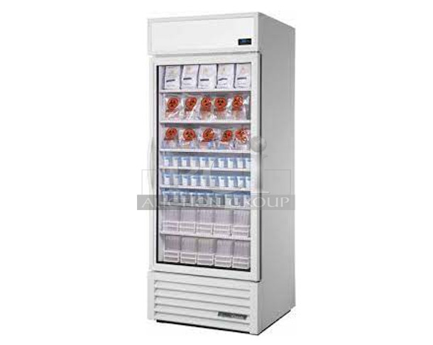 BRAND NEW SCRATCH AND DENT! 2024 True TSCI-600R-G-PH Metal Commercial Single Door Cooler Merchandiser w/ Poly Coated Racks. 115 Volts, 1 Phase. Tested and Working! - Image 1 of 8