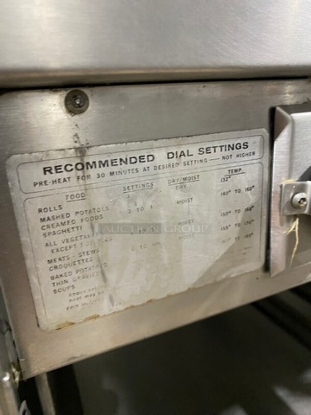 Seco Commercial Electric Powered 4 Well Steam Table! With Storage Space Underneath! All Stainless Steel! On Casters! - Image 9 of 11