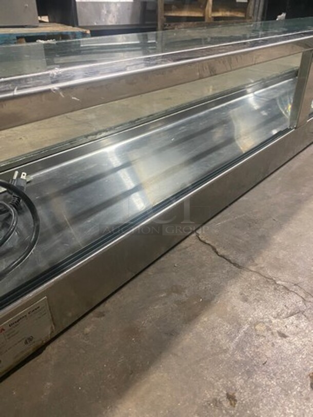 Yoshimasa Commercial Countertop Refrigerated Sushi Display Case Merchandiser! With Straight Front Glass! Stainless Steel Body! - Image 4 of 8