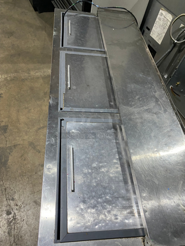 Leader Commercial 3 Door Beer Cooler! Solid Stainless Steel! Model: ESBC72SC SN: NO05S1419 115V 60HZ 1 Phase - Image 5 of 9