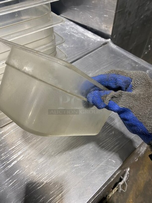 Clear Poly 1/4x4" Food Containers! 7x Your Bid! - Image 4 of 9