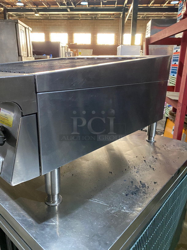 Garland Commercial Countertop Natural Gas Powered Char Grill! All Stainless Steel! On Small Legs! Model: GTB24 SN: 1511100100607 - Image 2 of 9