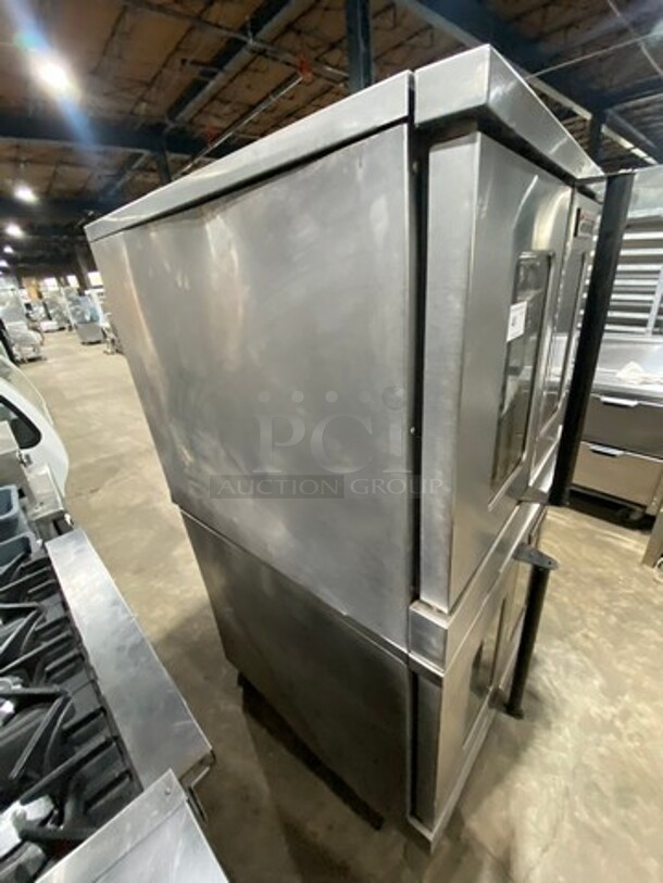 Garland Commercial Gas Powered Double Deck Convection Oven! With View Through Doors! Metal Oven Racks! All Stainless Steel! On Casters! 2x Your Bid Makes One Unit! - Image 4 of 10