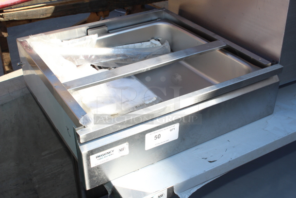 BRAND NEW SCRATCH & DENT! Regency 20" x 20" x 5" Drawer with Stainless Steel Front. 24x25-1/8x6-7/8 - Image 3 of 6