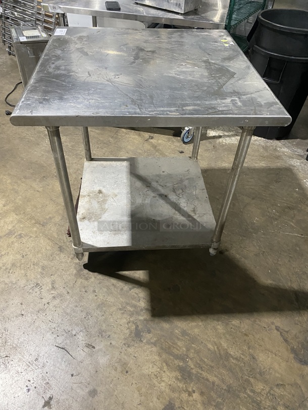 Stainless Steel Commercial Worktable Undershelf on Legs!  - Image 3 of 4