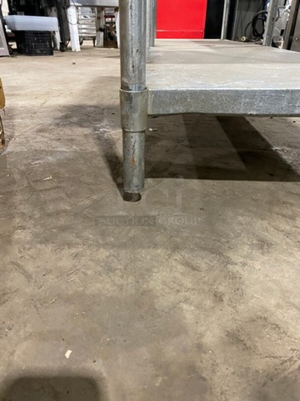 Solid Stainless Steel Work Top/ Prep Table! With Storage Space Underneath! On Legs! - Image 6 of 7