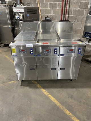 2017 Pitco Frialator SRTG Stainless Steel Commercial Natural Gas Powered 3 Bay Rethermalizer on Commercial Casters! MODEL: SRTG SN: G16AD007609 115V!