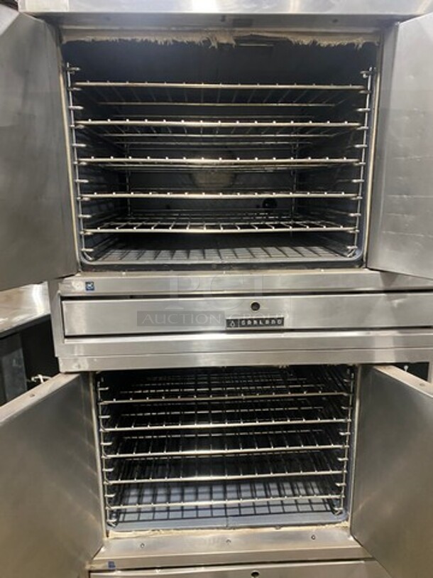 Garland Commercial Natural Gas Powered Double Deck Convection Oven! Metal Oven Racks! All Stainless Steel! 2x Your Bid Makes One Unit! - Image 4 of 10