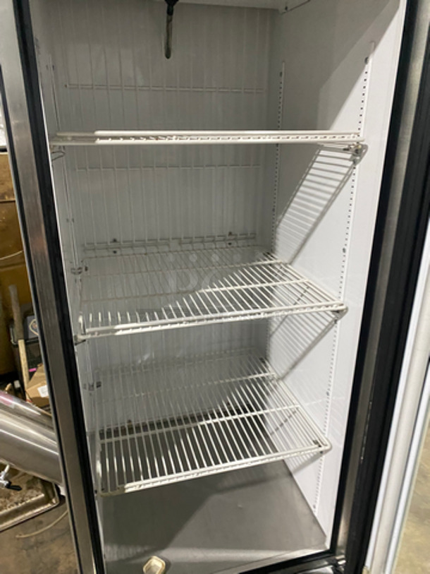 True Commercial Single Door Reach In Freezer! With View Through Door! With Poly Coated Racks! Stainless Steel Body! On Casters! Not Tested! Model: T23FG SN: 6903285 115V 60HZ 1 Phase - Image 5 of 9