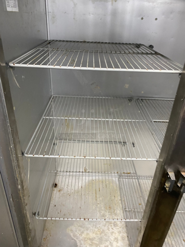 Traulsen 2 Door Reach In Freezer Unit! With Poly Coated Racks! All Stainless Steel! On Casters! NOT TESTED! Model: G22010 SN: T94188D15 115V 60HZ 1 Phase - Image 6 of 9