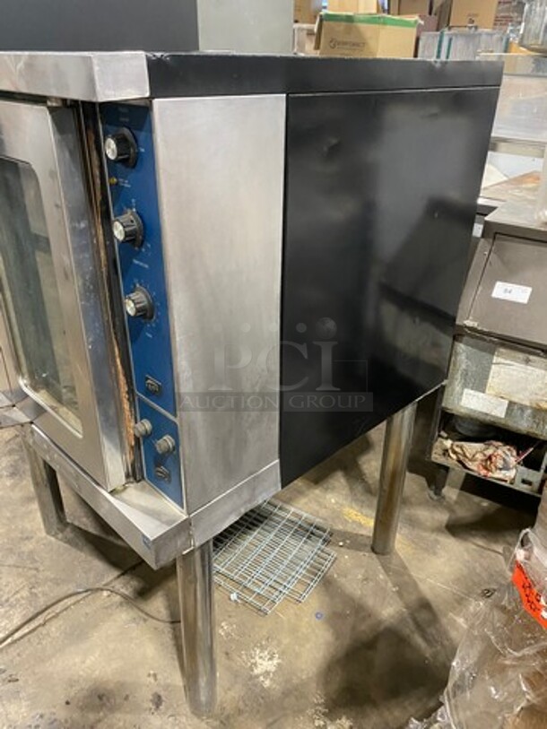 Duke Commercial Electric Powered Convection Oven! With View Through Doors! Metal Oven Racks! All Stainless Steel! On Legs! - Image 3 of 7
