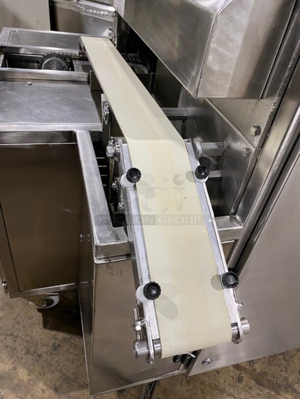 Great! Aksar Smart Food Productions Solutions Food Portioning/Cutting Machine! Machine All Stainless Steel!On Casters!  - Image 4 of 9