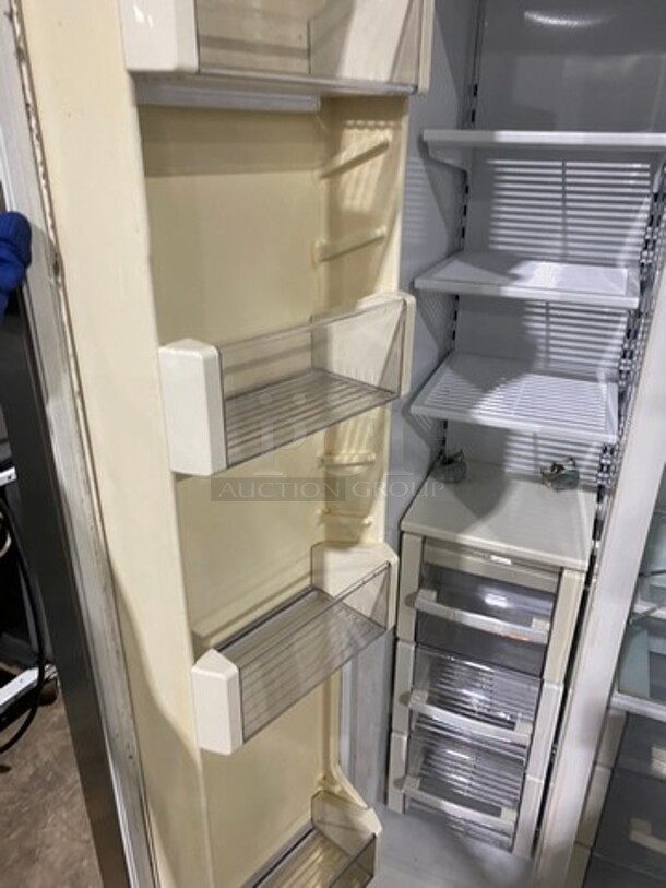 Sub Zero Upright Half Cooler Half Freezer Combo Unit! With Poly Coated Racks And Shelves! Stainless Steel! Model: BI36SSCH SN: F2930216 115V 60HZ 1 Phase - Image 6 of 9