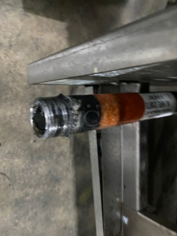 LIKE NEW! LATE MODEL! 2022 Asber Commercial Countertop Natural Gas Powered Flat Top Griddle! With Back And Side Splashes! All Stainless Steel! On Legs! Model: AETG48H SN: 8102486542 - Image 9 of 9