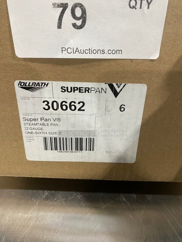 NEW! IN THE BOX! Vollrath Commercial 1/6x6" Steam Table/ Prep Table Food Pans! All Stainless Steel! - Image 2 of 7