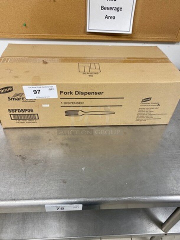 NEW! IN THE BOX! Dixie Smart Stock Commercial Countertop Fork Dispenser!