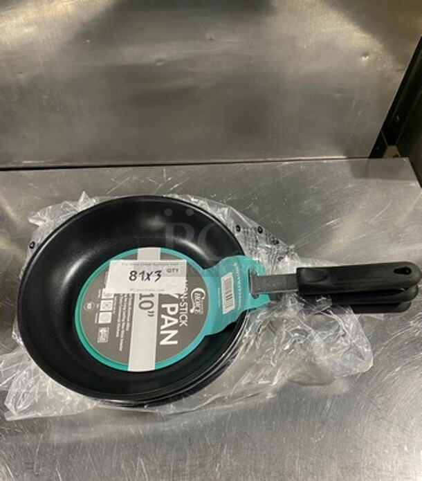 NEW! Choice Commercial Heavy-Duty Aluminum Non-Stick 10" Frying Pans! 3x Your Bid! - Image 1 of 6