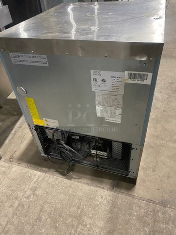 Ikon Commercial Single Door Lowboy/Worktop Cooler! With Poly Coated Racks! All Stainless Steel! Model KUC27 SN: KUC279026232 115V 1PH - Image 3 of 10