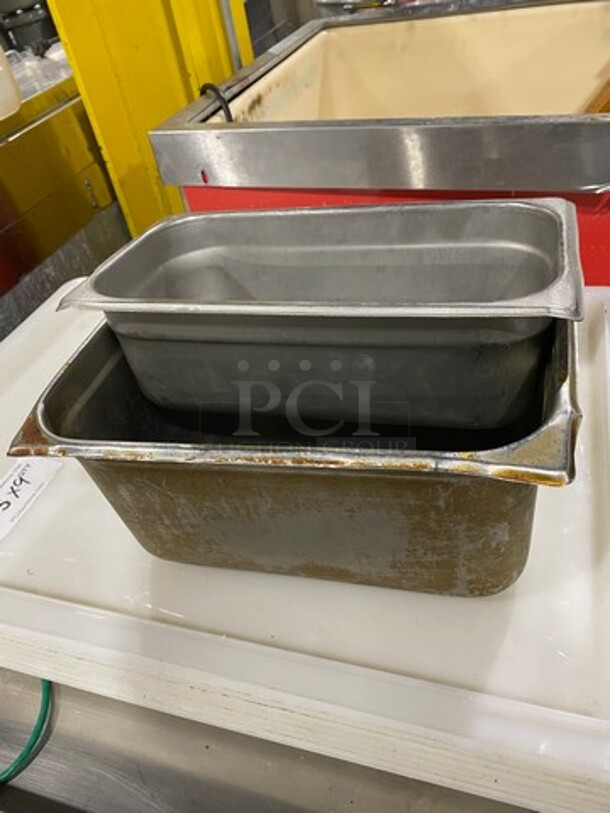 ALL ONE MONEY! Commercial Assorted Size Steam Table/ Prep Table Food Pans! All Stainless Steel! - Image 2 of 5