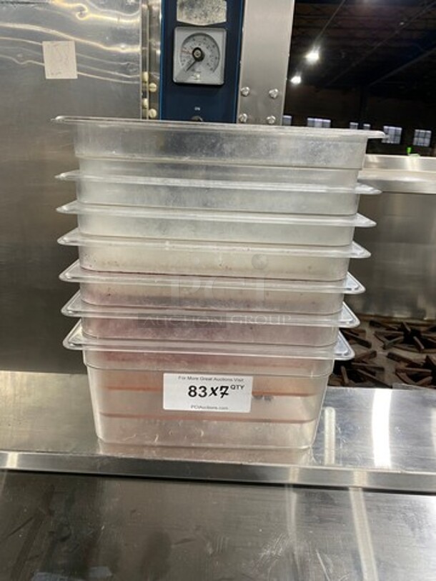 Clear Poly Food Containers! 7x Your Bid! - Image 1 of 6