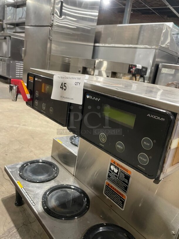 Bunn Commercial Stainless Steel Countertop Coffee Brewer! With 6 Warmers! On Legs! 120/208-240V 1 Phase! Model: AXIOM 0/6 TWIN SN: AXTN033120! - Image 7 of 9