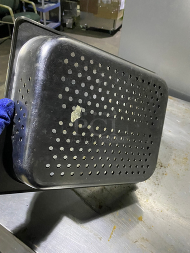 Stainless Steel Perforated Pans! 2x Your Bid! - Image 3 of 4