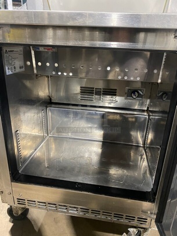 Everest EPBNR1 Stainless Steel Commercial Sandwich Salad Prep Table Bain Marie! On Commercial Casters! MODEL EPBNR1 SN: BPBNR115090032 115 Volts, 1 Phase. - Image 6 of 10