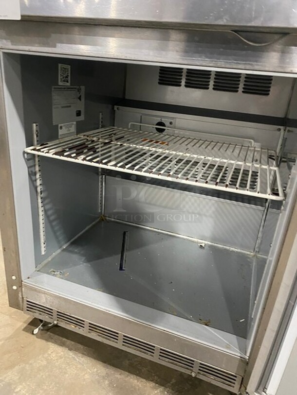 Beverage Air Commercial Undercounter Single Door Refrigerator! All Stainless Steel! With Poly Coated Rack! On Casters! - Image 5 of 7