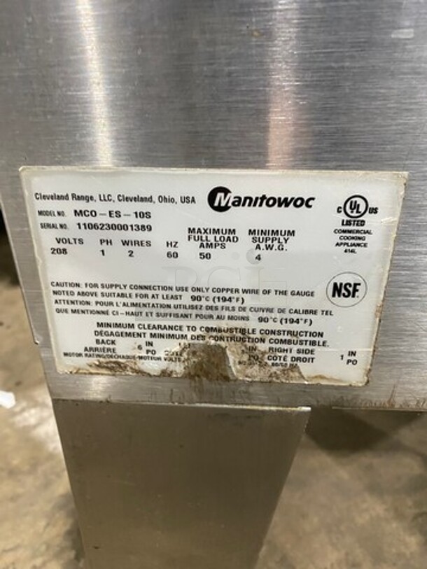 Garland Master 200 SERIES Commercial Electric Powered Convection Oven! With View Through Doors! Metal Oven Racks! All Stainless Steel! On Casters! WORKING WHEN REMOVED! Model: MCOES10S SN: 1106230001389 208V 60HZ 1 Phase - Image 5 of 8