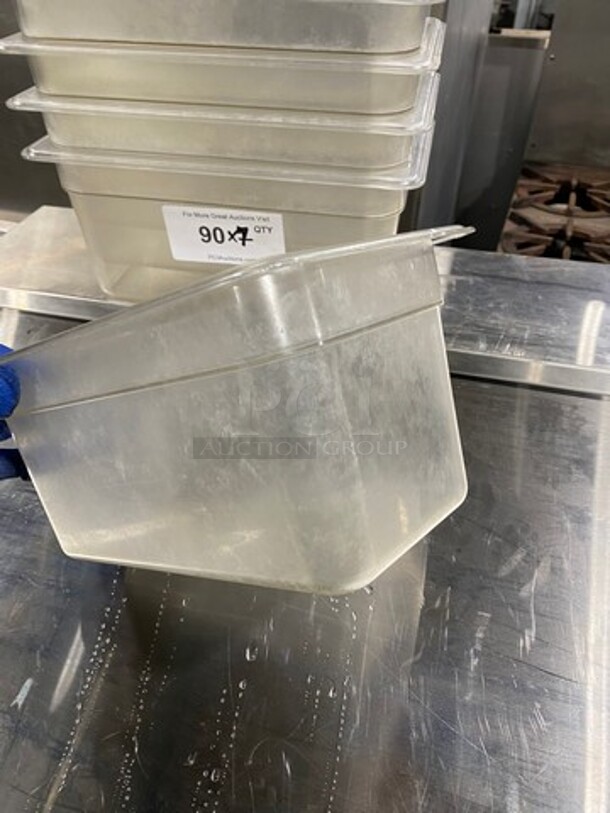Cambro Clear Poly 1/3x6" Food Containers! 7x Your Bid! - Image 5 of 8