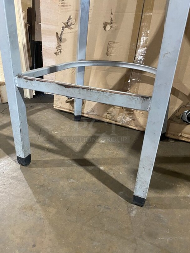 Commercial Metal Framed Bar Chair! With Wooden Seat! 5X Your Bid!  - Image 7 of 7