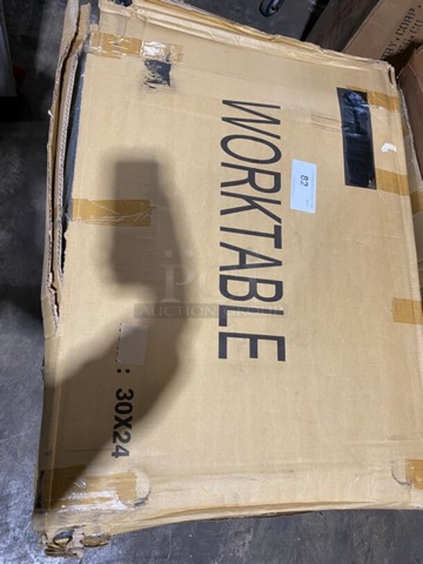 BRAND NEW! IN THE BOX! Solid Stainless Steel Work Top/ Prep Table! With Legs! ASSEMBLY NEEDED! - Image 2 of 4