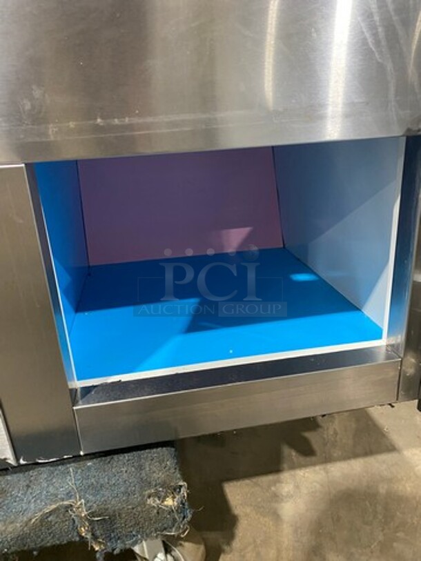 2011 Cool Tech Commercial Refrigerated Deli Display Case Merchandiser! With Slanted Front Glass! With Sliding Rear Access Glass Doors! All Stainless Steel! Model: CMPH48SD SN: 113342 120V - Image 7 of 10