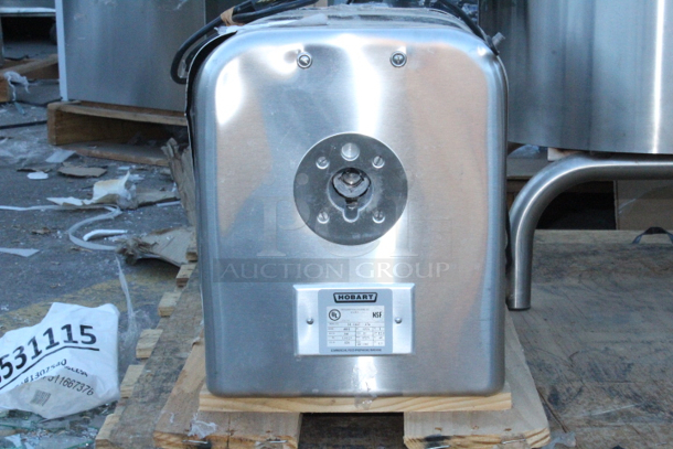 BRAND NEW SCRATCH & DENT! Hobart 4822-34 #22 Meat Grinder / Chopper 120V - 1 1/2 hp. Front of the unit is dented. S/N:31-1667-376 12-13/16x29-7/8x23-1/4 - Image 6 of 8