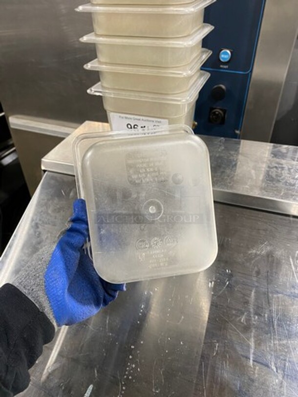 Cambro Clear Poly 1/6x6" Food Containers! 10x Your Bid! - Image 6 of 8