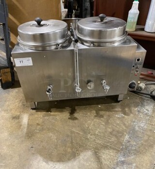Cecilware Commercial Countertop Automatic Dual Coffee Urn! All Stainless Steel! On Legs! Model: MB1 120V