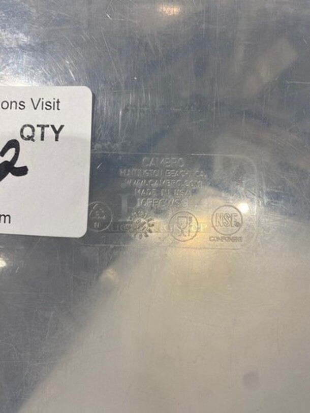 ALL ONE MONEY! Cambro Clear Poly Food Container Lids! 12x Your Bid! - Image 4 of 6