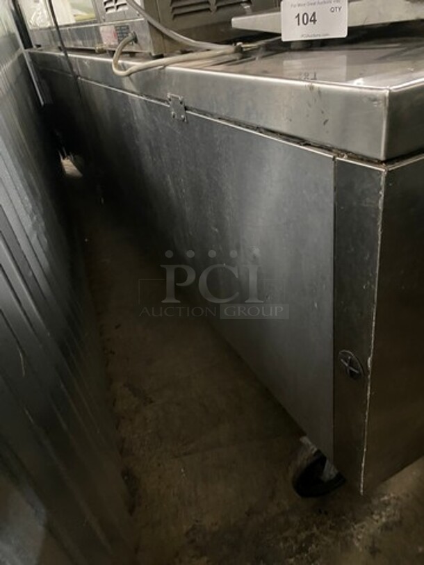 Turbo Air Commercial Refrigerated Chef Base! With 4 Drawer Storage Space! All Stainless Steel! On Casters! Model: TCBE96SDR SN: CB96301003 115V - Image 4 of 8