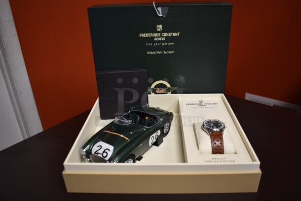BRAND NEW IN BOX! LIMITED EDITION Frederique Constant Vintage Rally FC-345HGRS5B6 Watch & Car