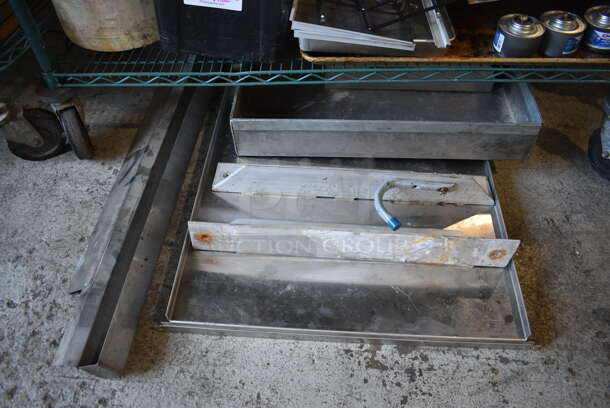 ALL ONE MONEY! Lot of Various Items Including Metal Panels, Chafing Dish Fuel and Poly Bin of Nails! - Image 2 of 5