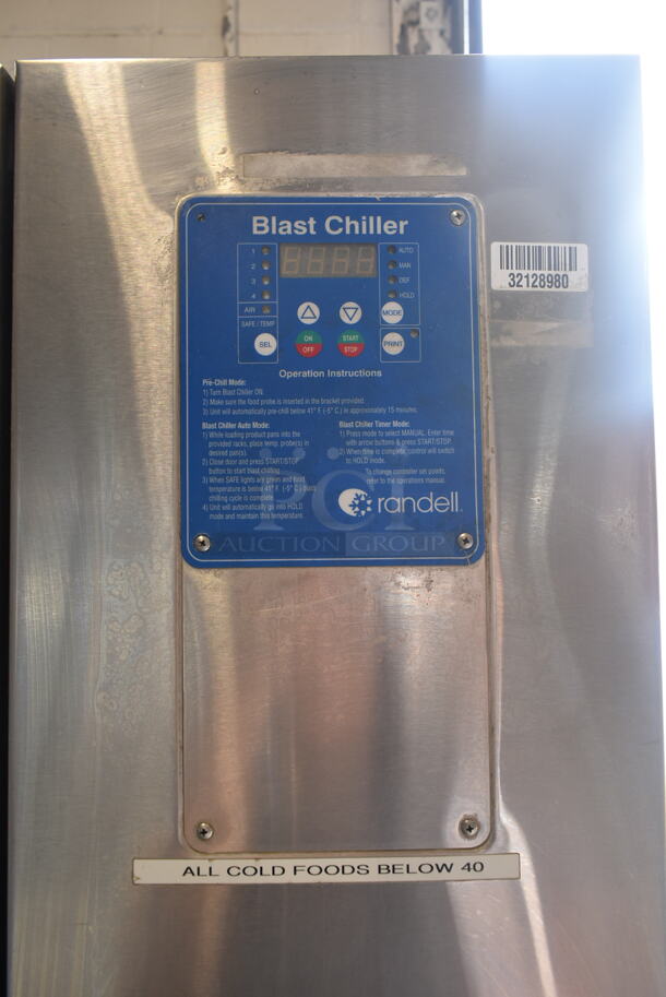 2012 Randell BC-18 Stainless Steel Commercial Floor Style Blast Chiller w/ 4 Probes. 115/230 Volts, 1 Phase. - Image 4 of 10