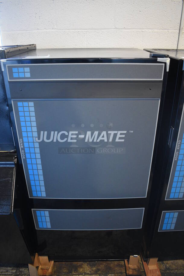 KD Distributing Model FMR1 Metal Commercial Refrigerated Juice Mate Vending Machine. 115 Volts, 1 Phase. 28x27x56. Tested and Working!