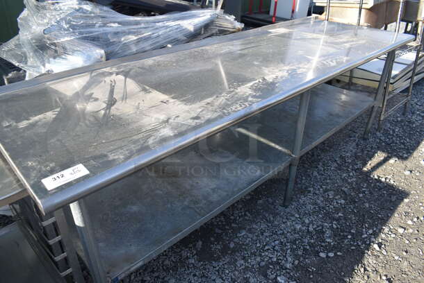 Stainless Steel Table w/ Metal Under Shelf. 96x30.5x34 - Image 2 of 3