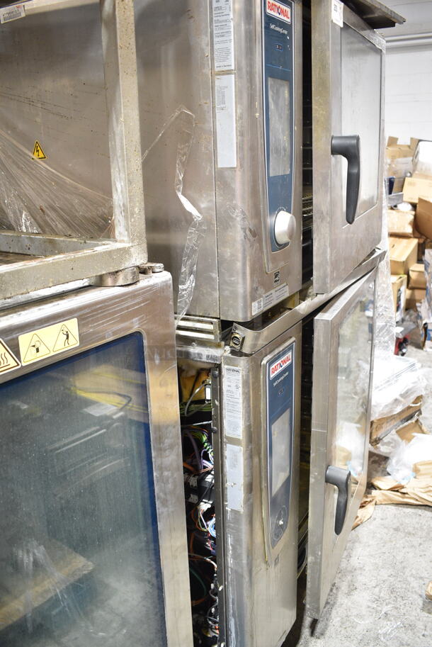 2 2018 Rational Stainless Steel Commercial Combitherm Self Cooking Center Convection Ovens on Commercial Casters. Top Model: SCC WE 62. Bottom Model: SCC WE 102. 480 Volts, 3 Phase. 2 Times Your Bid! - Image 4 of 8