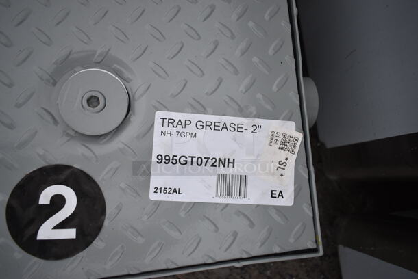 BRAND NEW SCRATCH AND DENT! Zurn Elkay GT2700-07-2NH 14 lb. 7 GPM Grease Trap with 2" No-Hub Connections - Image 5 of 6