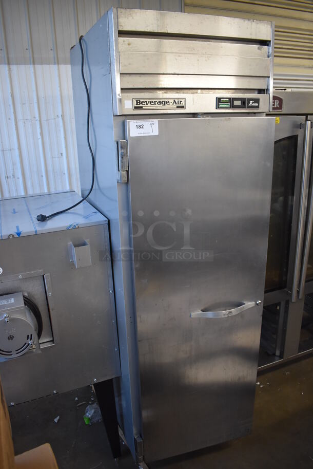 Beverage Air ER24-1AS Stainless Steel Commercial Single Door Reach In Cooler on Commercial Casters. 115 Volts, 1 Phase. 26x33x84. Tested and Working! - Image 3 of 6