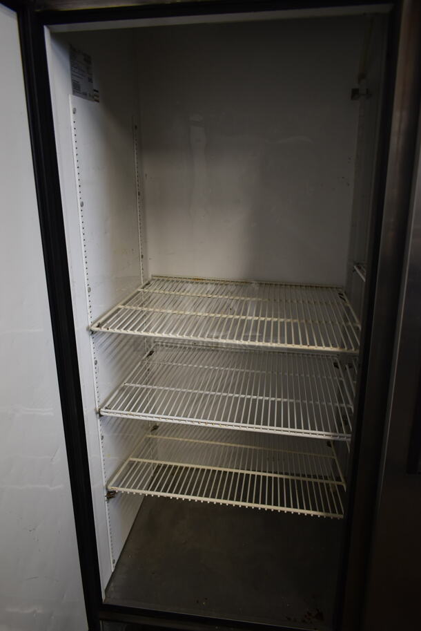 True T-49 Stainless Steel Commercial 2 Door Reach In Cooler w/ Poly Coated Racks on Commercial Casters. 115 Volts, 1 Phase. Tested and Powers On But Does Not Get Cold - Image 3 of 5