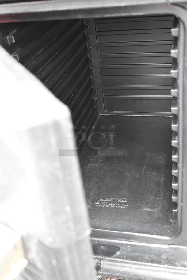 Black Poly 2 Door Reach In Food Catering Bin on Commercial Casters. - Image 2 of 2