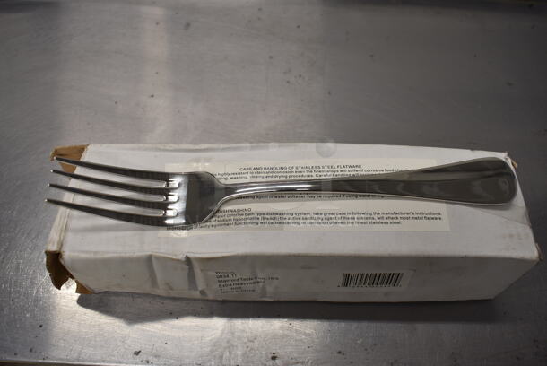 60 BRAND NEW IN BOX! Winco 0034-11 Stainless Steel Dinner Forks. 8.5